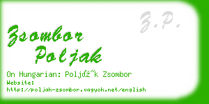 zsombor poljak business card